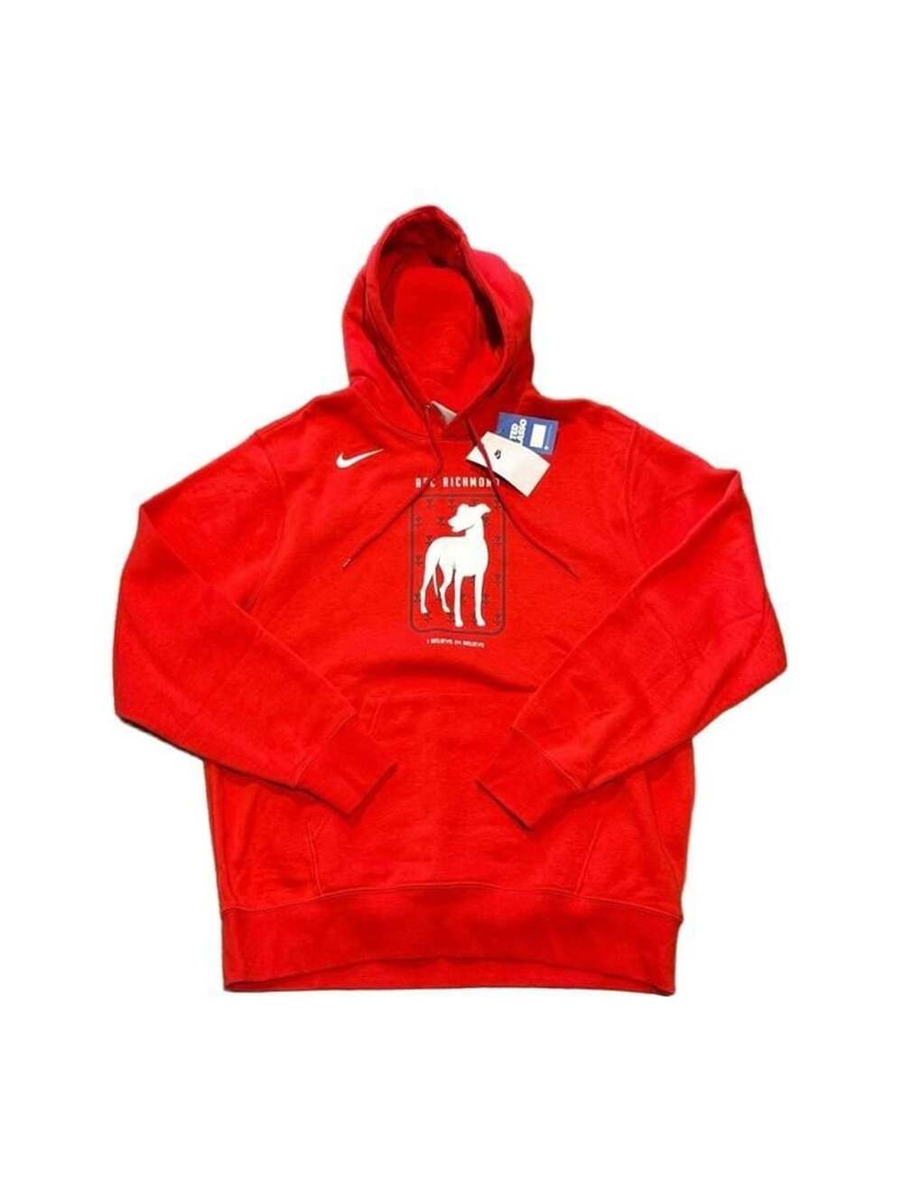 NWT Ted Lasso Nike AFC Richmond Club Fleece Hoodie Red Size L